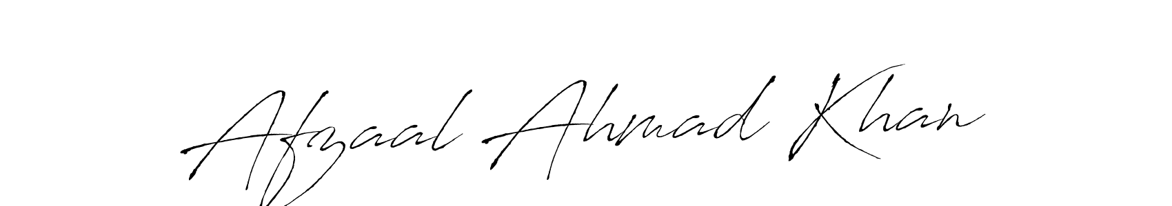 Design your own signature with our free online signature maker. With this signature software, you can create a handwritten (Antro_Vectra) signature for name Afzaal Ahmad Khan. Afzaal Ahmad Khan signature style 6 images and pictures png