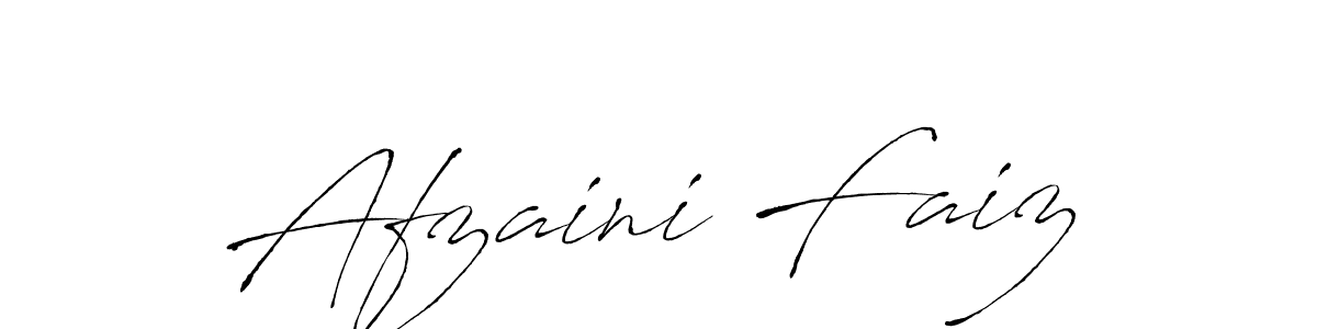 Create a beautiful signature design for name Afzaini Faiz. With this signature (Antro_Vectra) fonts, you can make a handwritten signature for free. Afzaini Faiz signature style 6 images and pictures png