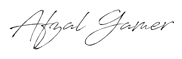 Discover how Afzal Gamer looks in an executive cursive font (Antro_Vectra). Perfect for legal documents, invoices, and certificates. Afzal Gamer signature style 6 images and pictures png