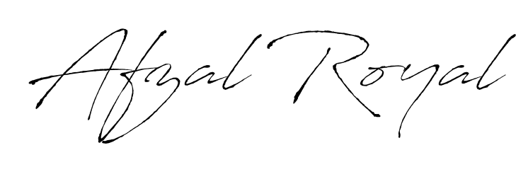 The Antro_Vectra font transforms the name Afzal Royal into an executive sign with sharp precision and distinguished character. Afzal Royal signature style 6 images and pictures png