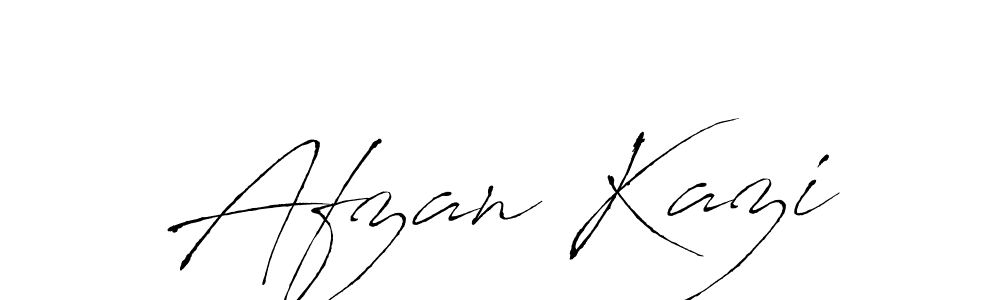 Create a beautiful signature design for name Afzan Kazi. With this signature (Antro_Vectra) fonts, you can make a handwritten signature for free. Afzan Kazi signature style 6 images and pictures png