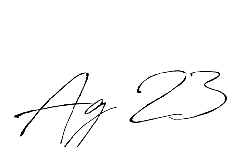 How to make Ag 23 name signature. Use Antro_Vectra style for creating short signs online. This is the latest handwritten sign. Ag 23 signature style 6 images and pictures png
