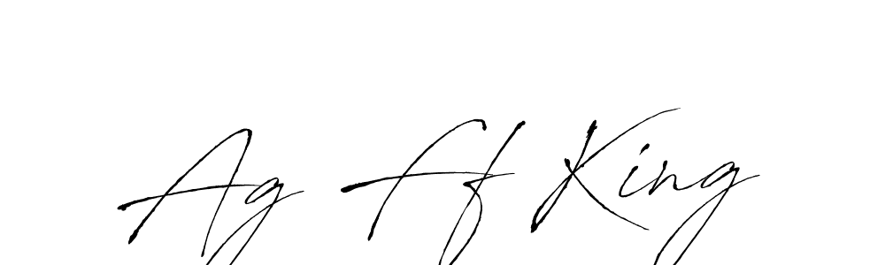 Ag Ff King stylish signature style. Best Handwritten Sign (Antro_Vectra) for my name. Handwritten Signature Collection Ideas for my name Ag Ff King. Ag Ff King signature style 6 images and pictures png