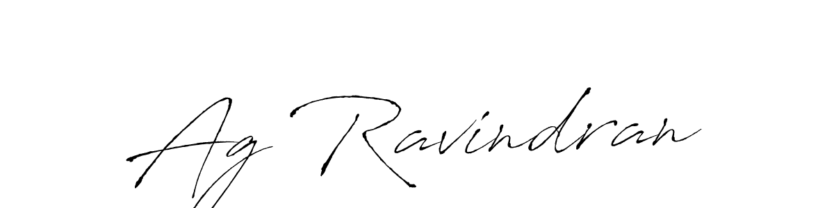 The best way (Antro_Vectra) to make a short signature is to pick only two or three words in your name. The name Ag Ravindran include a total of six letters. For converting this name. Ag Ravindran signature style 6 images and pictures png