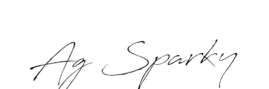 How to make Ag Sparky signature? Antro_Vectra is a professional autograph style. Create handwritten signature for Ag Sparky name. Ag Sparky signature style 6 images and pictures png