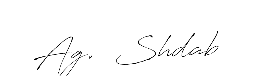 Create a beautiful signature design for name Ag.  Shdab. With this signature (Antro_Vectra) fonts, you can make a handwritten signature for free. Ag.  Shdab signature style 6 images and pictures png