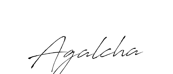 Agalcha stylish signature style. Best Handwritten Sign (Antro_Vectra) for my name. Handwritten Signature Collection Ideas for my name Agalcha. Agalcha signature style 6 images and pictures png