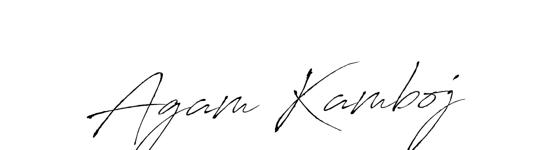 Agam Kamboj stylish signature style. Best Handwritten Sign (Antro_Vectra) for my name. Handwritten Signature Collection Ideas for my name Agam Kamboj. Agam Kamboj signature style 6 images and pictures png