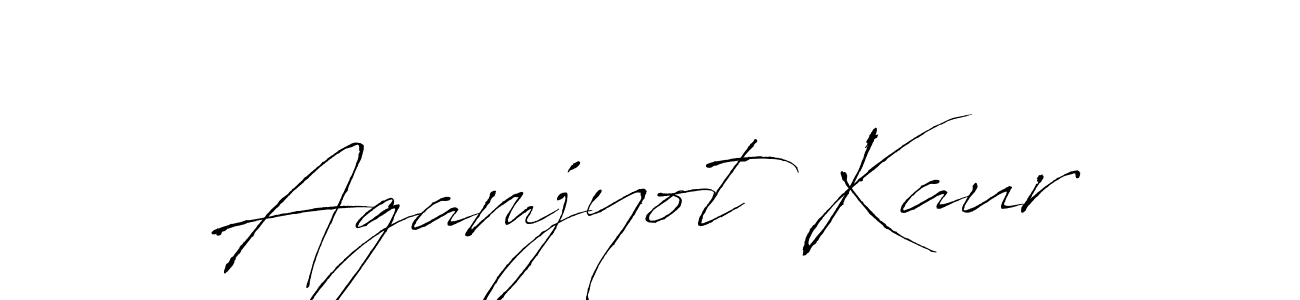 Agamjyot Kaur stylish signature style. Best Handwritten Sign (Antro_Vectra) for my name. Handwritten Signature Collection Ideas for my name Agamjyot Kaur. Agamjyot Kaur signature style 6 images and pictures png