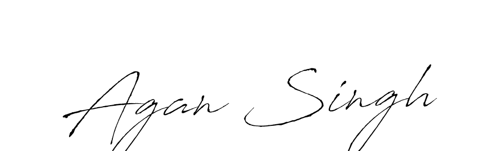 Use a signature maker to create a handwritten signature online. With this signature software, you can design (Antro_Vectra) your own signature for name Agan Singh. Agan Singh signature style 6 images and pictures png