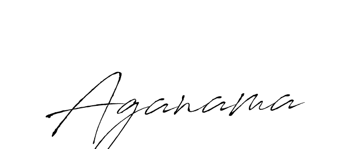 Design your own signature with our free online signature maker. With this signature software, you can create a handwritten (Antro_Vectra) signature for name Aganama. Aganama signature style 6 images and pictures png