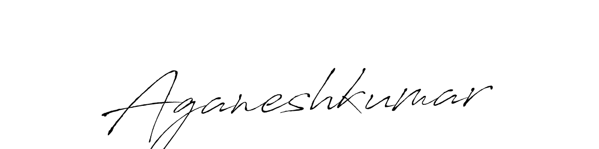 Aganeshkumar stylish signature style. Best Handwritten Sign (Antro_Vectra) for my name. Handwritten Signature Collection Ideas for my name Aganeshkumar. Aganeshkumar signature style 6 images and pictures png