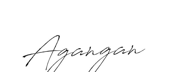 Make a beautiful signature design for name Agangan. Use this online signature maker to create a handwritten signature for free. Agangan signature style 6 images and pictures png