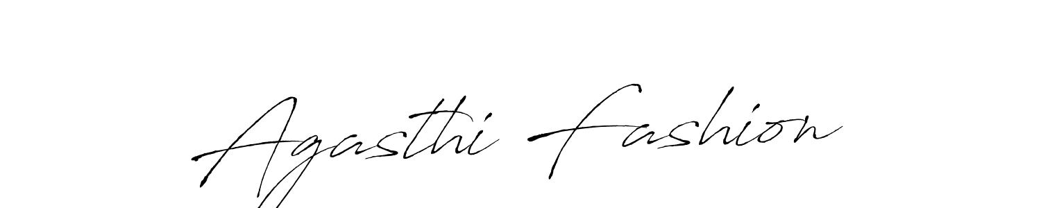 Make a beautiful signature design for name Agasthi Fashion. With this signature (Antro_Vectra) style, you can create a handwritten signature for free. Agasthi Fashion signature style 6 images and pictures png