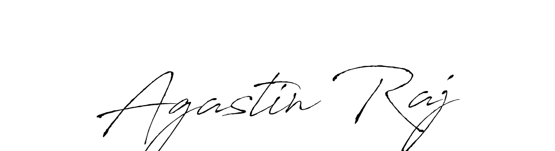 Make a beautiful signature design for name Agastin Raj. With this signature (Antro_Vectra) style, you can create a handwritten signature for free. Agastin Raj signature style 6 images and pictures png