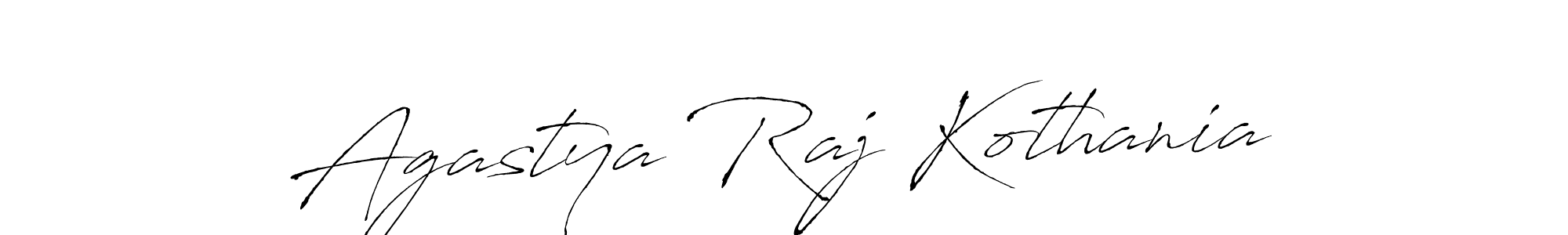 Make a beautiful signature design for name Agastya Raj Kothania. With this signature (Antro_Vectra) style, you can create a handwritten signature for free. Agastya Raj Kothania signature style 6 images and pictures png