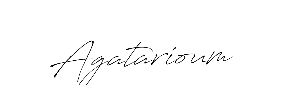 Also we have Agatarioum name is the best signature style. Create professional handwritten signature collection using Antro_Vectra autograph style. Agatarioum signature style 6 images and pictures png