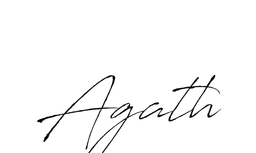 Agath stylish signature style. Best Handwritten Sign (Antro_Vectra) for my name. Handwritten Signature Collection Ideas for my name Agath. Agath signature style 6 images and pictures png