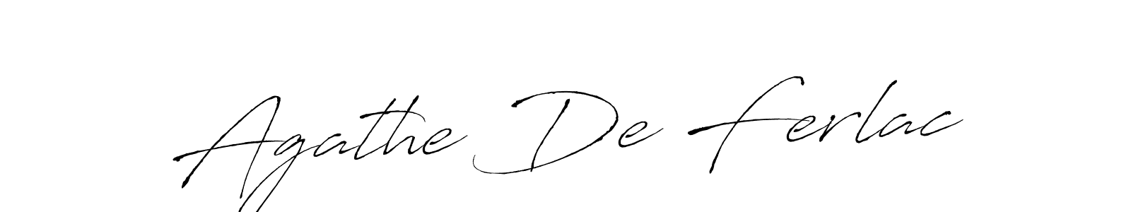 You should practise on your own different ways (Antro_Vectra) to write your name (Agathe De Ferlac) in signature. don't let someone else do it for you. Agathe De Ferlac signature style 6 images and pictures png