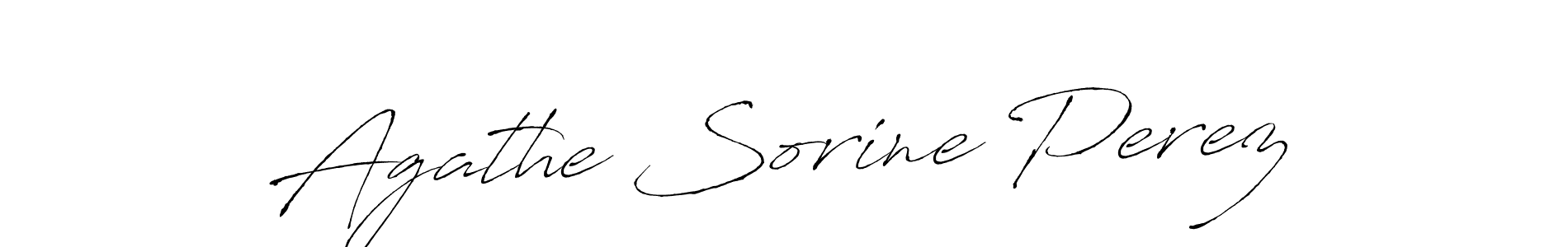 How to make Agathe Sorine Perez signature? Antro_Vectra is a professional autograph style. Create handwritten signature for Agathe Sorine Perez name. Agathe Sorine Perez signature style 6 images and pictures png