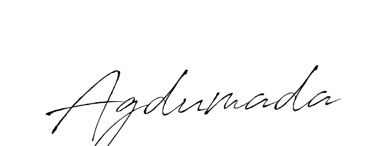 Agdumada stylish signature style. Best Handwritten Sign (Antro_Vectra) for my name. Handwritten Signature Collection Ideas for my name Agdumada. Agdumada signature style 6 images and pictures png