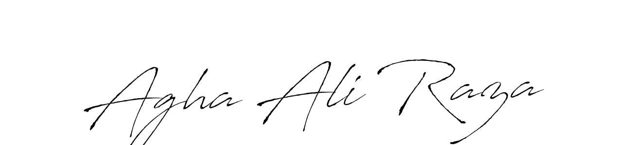 Create a beautiful signature design for name Agha Ali Raza. With this signature (Antro_Vectra) fonts, you can make a handwritten signature for free. Agha Ali Raza signature style 6 images and pictures png