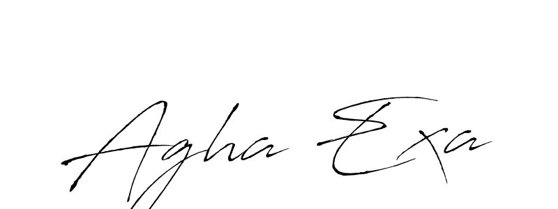 Also we have Agha Exa name is the best signature style. Create professional handwritten signature collection using Antro_Vectra autograph style. Agha Exa signature style 6 images and pictures png