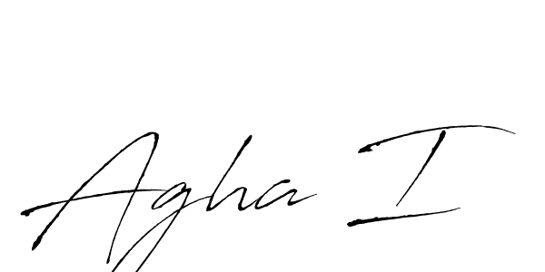 Similarly Antro_Vectra is the best handwritten signature design. Signature creator online .You can use it as an online autograph creator for name Agha I. Agha I signature style 6 images and pictures png