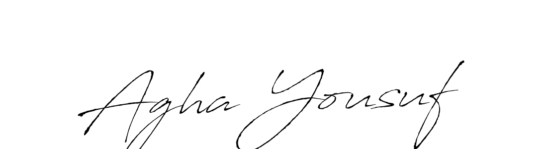 How to make Agha Yousuf signature? Antro_Vectra is a professional autograph style. Create handwritten signature for Agha Yousuf name. Agha Yousuf signature style 6 images and pictures png