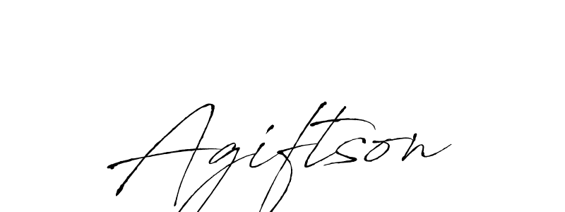 Make a beautiful signature design for name Agiftson. With this signature (Antro_Vectra) style, you can create a handwritten signature for free. Agiftson signature style 6 images and pictures png