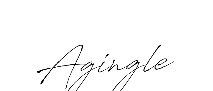 Create a beautiful signature design for name Agingle. With this signature (Antro_Vectra) fonts, you can make a handwritten signature for free. Agingle signature style 6 images and pictures png