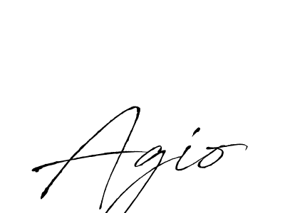 Design your own signature with our free online signature maker. With this signature software, you can create a handwritten (Antro_Vectra) signature for name Agio. Agio signature style 6 images and pictures png