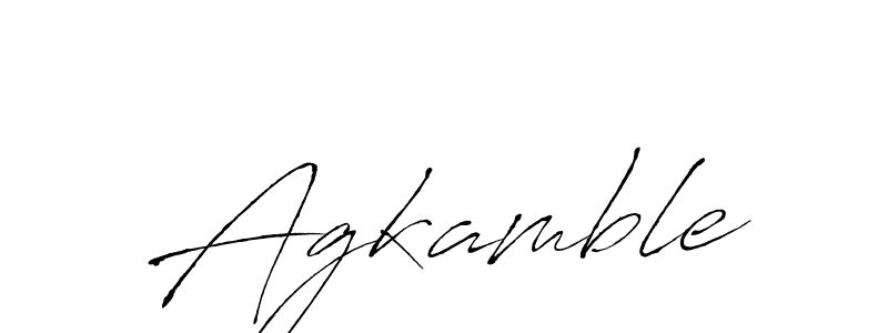 Agkamble stylish signature style. Best Handwritten Sign (Antro_Vectra) for my name. Handwritten Signature Collection Ideas for my name Agkamble. Agkamble signature style 6 images and pictures png