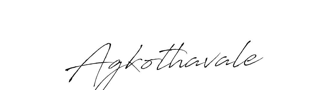 Agkothavale stylish signature style. Best Handwritten Sign (Antro_Vectra) for my name. Handwritten Signature Collection Ideas for my name Agkothavale. Agkothavale signature style 6 images and pictures png