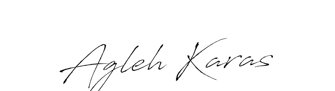 Create a beautiful signature design for name Agleh Karas. With this signature (Antro_Vectra) fonts, you can make a handwritten signature for free. Agleh Karas signature style 6 images and pictures png