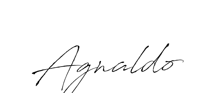 Make a beautiful signature design for name Agnaldo. With this signature (Antro_Vectra) style, you can create a handwritten signature for free. Agnaldo signature style 6 images and pictures png