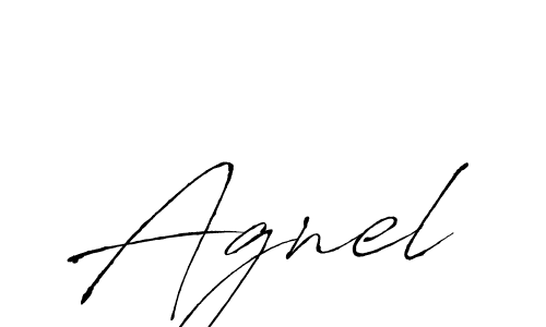 Make a beautiful signature design for name Agnel. With this signature (Antro_Vectra) style, you can create a handwritten signature for free. Agnel signature style 6 images and pictures png