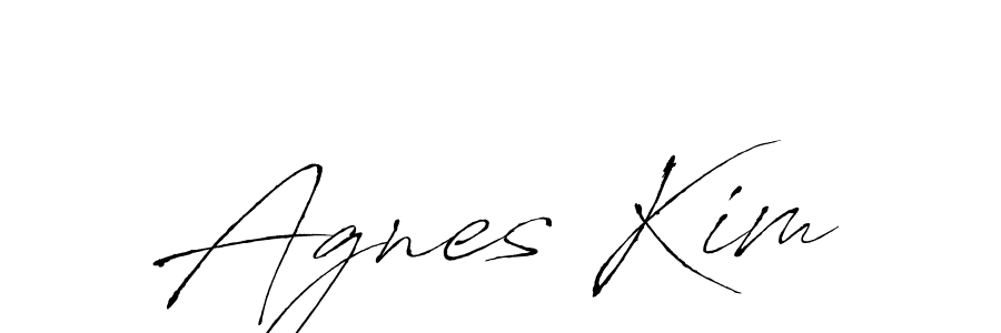 Agnes Kim stylish signature style. Best Handwritten Sign (Antro_Vectra) for my name. Handwritten Signature Collection Ideas for my name Agnes Kim. Agnes Kim signature style 6 images and pictures png