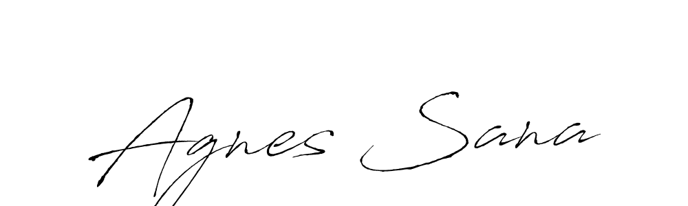 Use a signature maker to create a handwritten signature online. With this signature software, you can design (Antro_Vectra) your own signature for name Agnes Sana. Agnes Sana signature style 6 images and pictures png