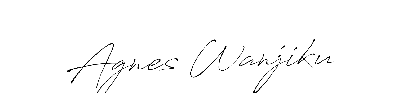 Antro_Vectra is a professional signature style that is perfect for those who want to add a touch of class to their signature. It is also a great choice for those who want to make their signature more unique. Get Agnes Wanjiku name to fancy signature for free. Agnes Wanjiku signature style 6 images and pictures png