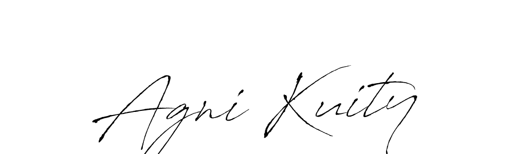 How to make Agni Kuity name signature. Use Antro_Vectra style for creating short signs online. This is the latest handwritten sign. Agni Kuity signature style 6 images and pictures png