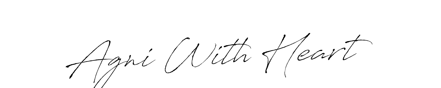 if you are searching for the best signature style for your name Agni With Heart. so please give up your signature search. here we have designed multiple signature styles  using Antro_Vectra. Agni With Heart signature style 6 images and pictures png