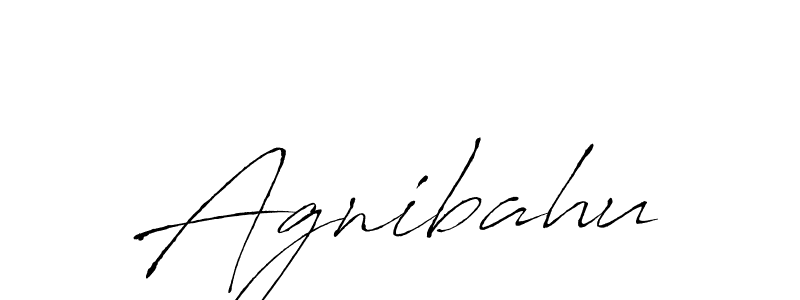 Design your own signature with our free online signature maker. With this signature software, you can create a handwritten (Antro_Vectra) signature for name Agnibahu. Agnibahu signature style 6 images and pictures png