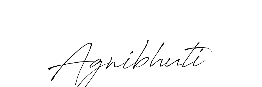 How to make Agnibhuti name signature. Use Antro_Vectra style for creating short signs online. This is the latest handwritten sign. Agnibhuti signature style 6 images and pictures png