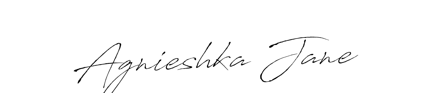 Create a beautiful signature design for name Agnieshka Jane. With this signature (Antro_Vectra) fonts, you can make a handwritten signature for free. Agnieshka Jane signature style 6 images and pictures png