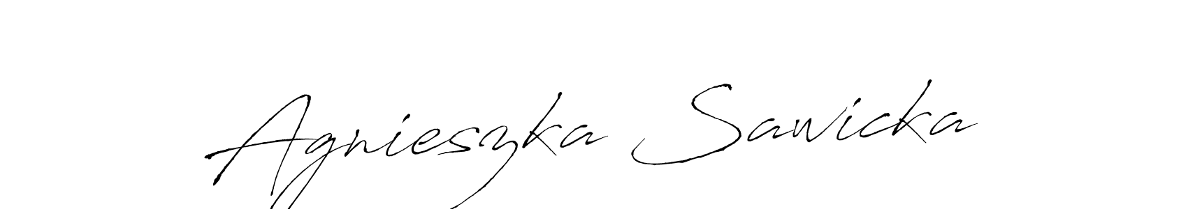 Make a beautiful signature design for name Agnieszka Sawicka. Use this online signature maker to create a handwritten signature for free. Agnieszka Sawicka signature style 6 images and pictures png