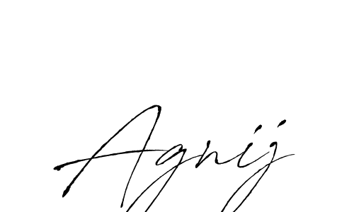 Use a signature maker to create a handwritten signature online. With this signature software, you can design (Antro_Vectra) your own signature for name Agnij. Agnij signature style 6 images and pictures png