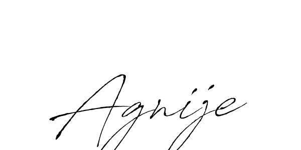 Also we have Agnije name is the best signature style. Create professional handwritten signature collection using Antro_Vectra autograph style. Agnije signature style 6 images and pictures png