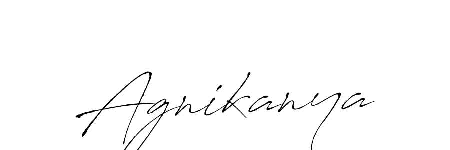 Design your own signature with our free online signature maker. With this signature software, you can create a handwritten (Antro_Vectra) signature for name Agnikanya. Agnikanya signature style 6 images and pictures png