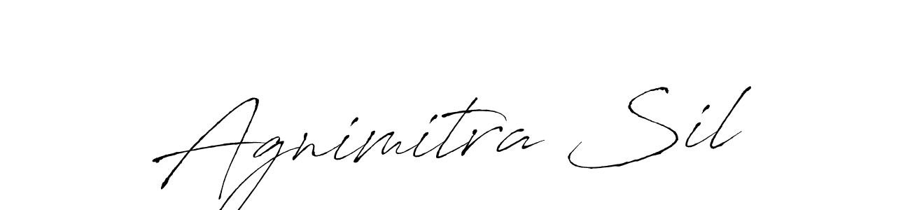 Agnimitra Sil stylish signature style. Best Handwritten Sign (Antro_Vectra) for my name. Handwritten Signature Collection Ideas for my name Agnimitra Sil. Agnimitra Sil signature style 6 images and pictures png